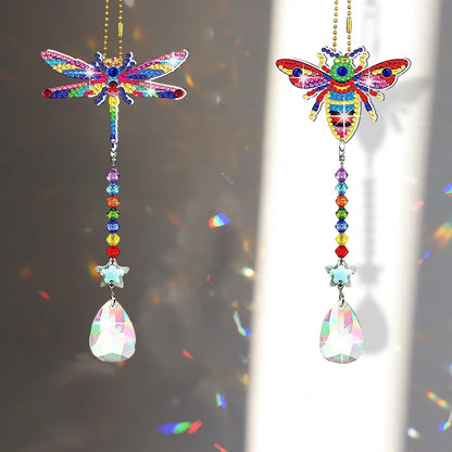 2pcs/set Diy Diamond Painting Wind Chime
