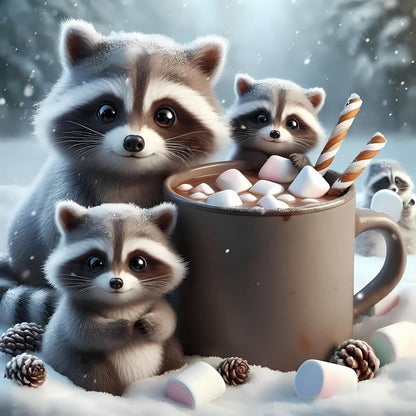 Raccoon | Diamond Painting