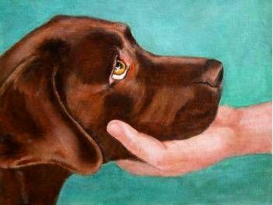 Chocolate Labrador Dog | Diamond Painting