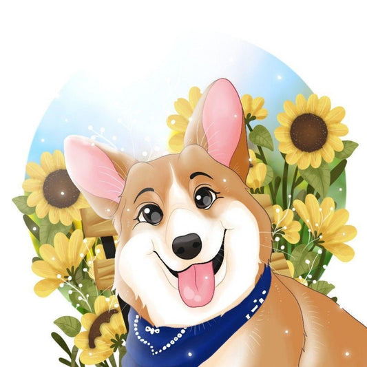 Corgi Dog | Diamond Painting