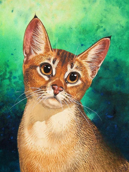 Abyssinian Cat | Diamond Painting