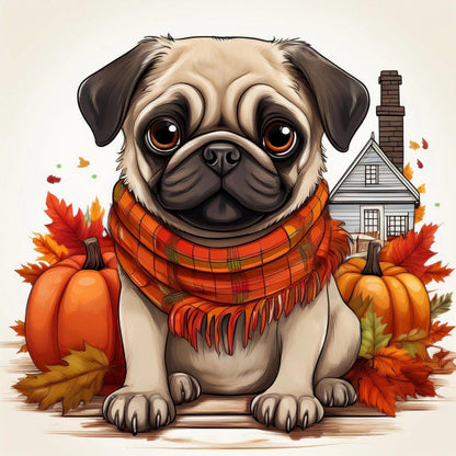 Dog Pug | Diamond Painting