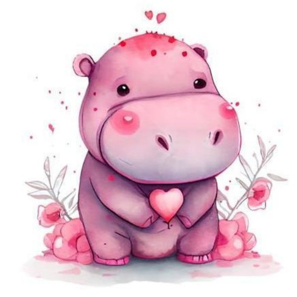 Hippo | Diamond Painting