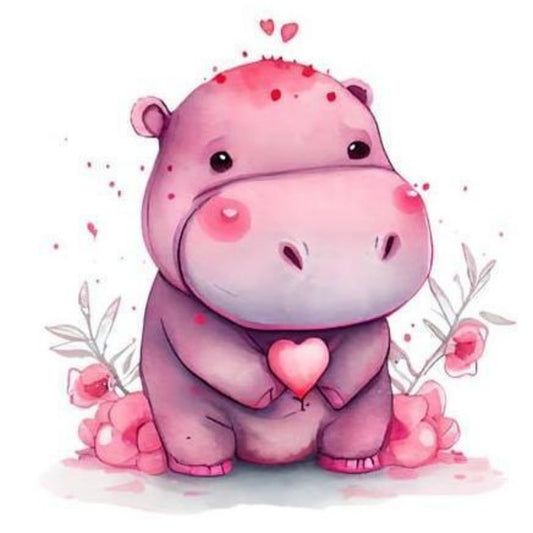 Hippo | Diamond Painting