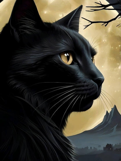 Midnight Cat | Diamond Painting