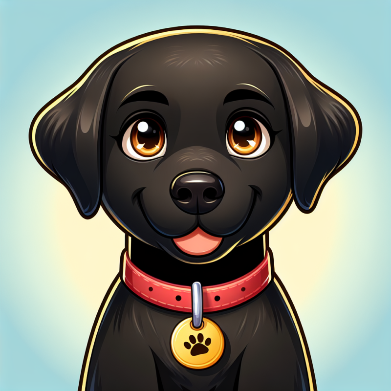 Black Labrador Dog | Diamond Painting