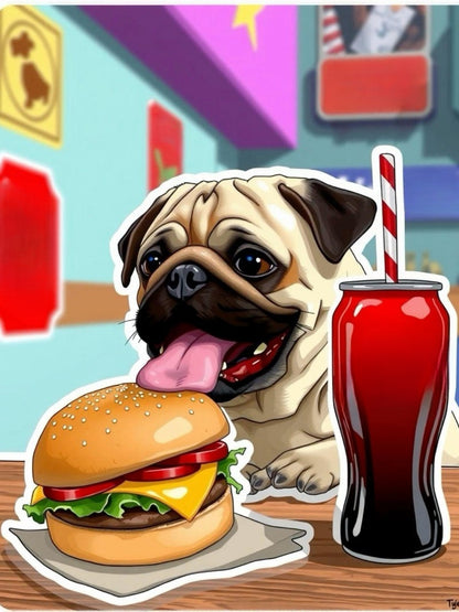 Dog Pug | Diamond Painting