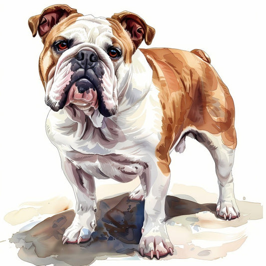 Dog English Bulldog | Diamond Painting