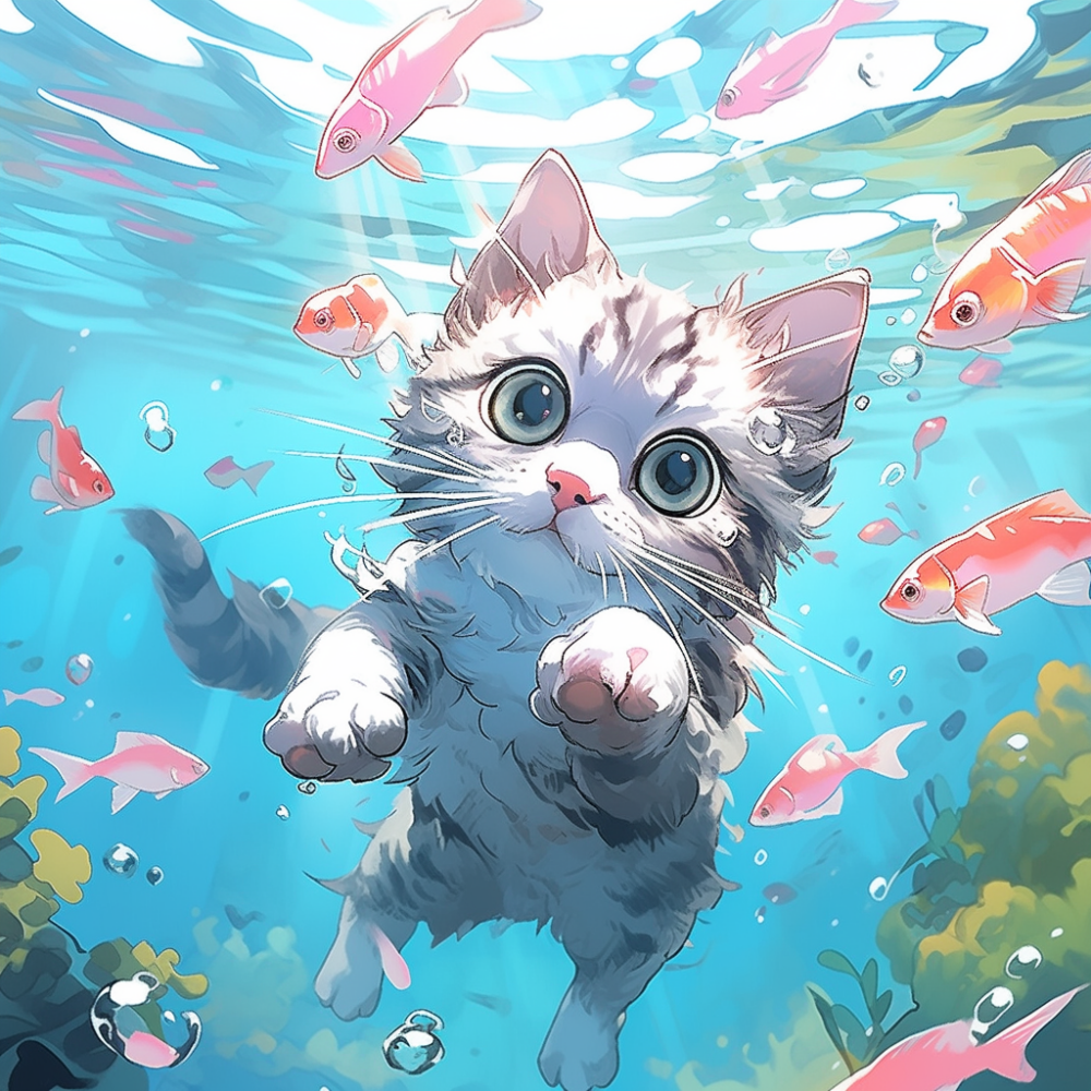 Cat Fish | Diamond Painting