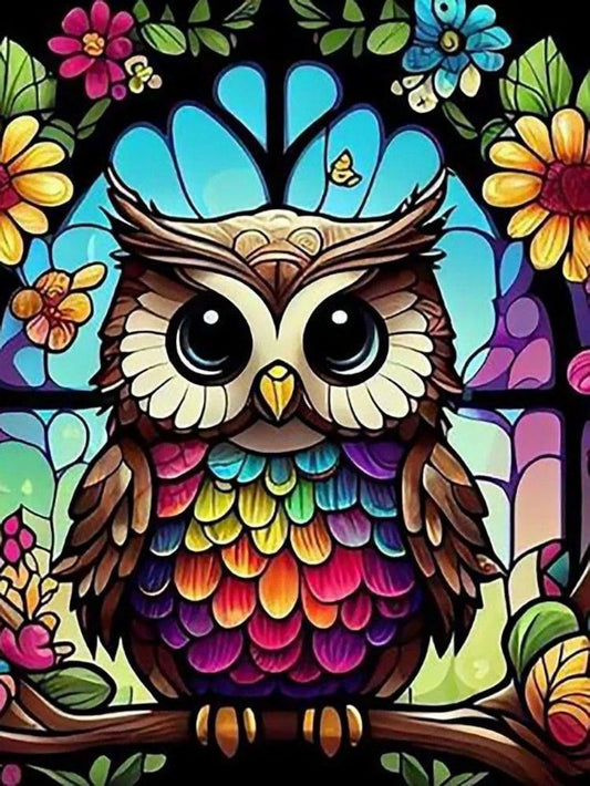 Colorful Owl | Diamond Painting