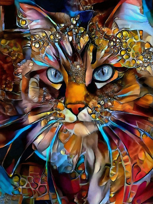 Colorful Cat | Diamond Painting