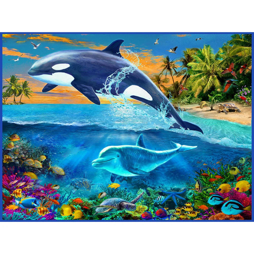 Dolphin | Cross Stitch Embroidery
