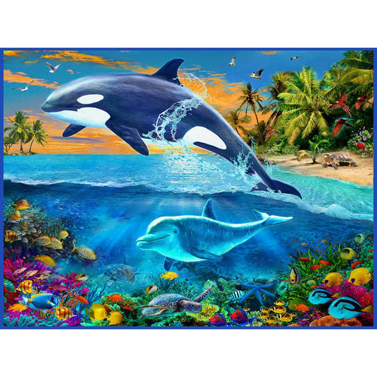 Dolphin | Cross Stitch Embroidery