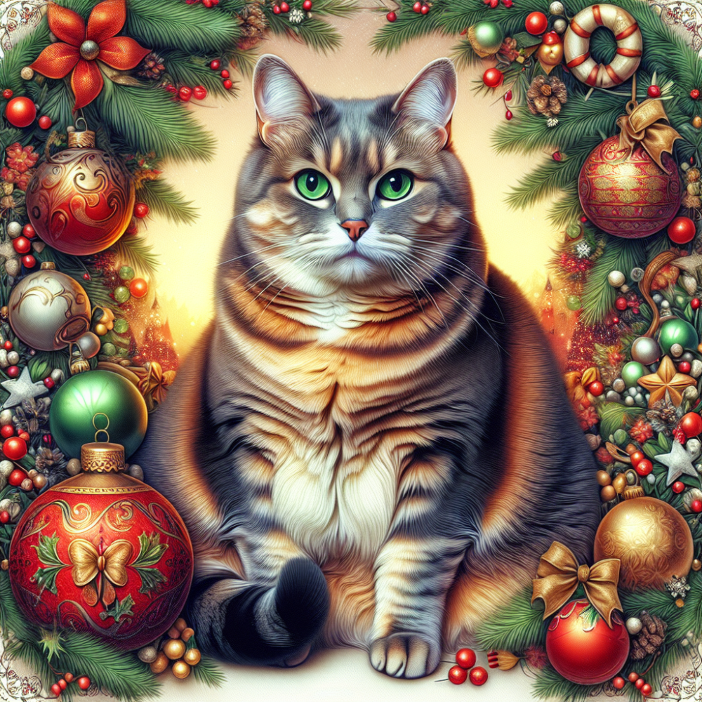 Christmas cat | Diamond Painting