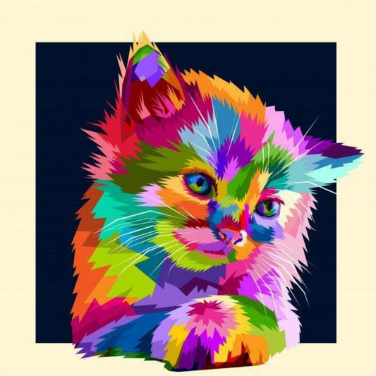 Colorful Cat | Diamond Painting