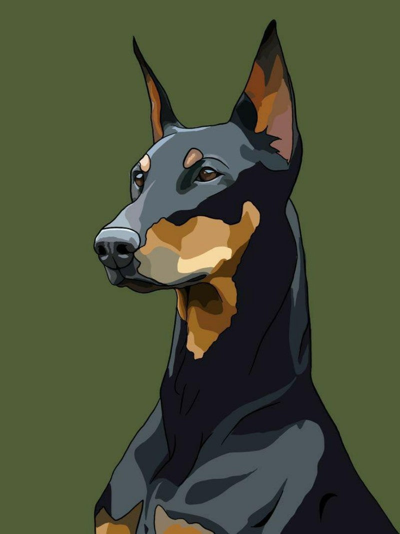 Dog Doberman | Diamond Painting