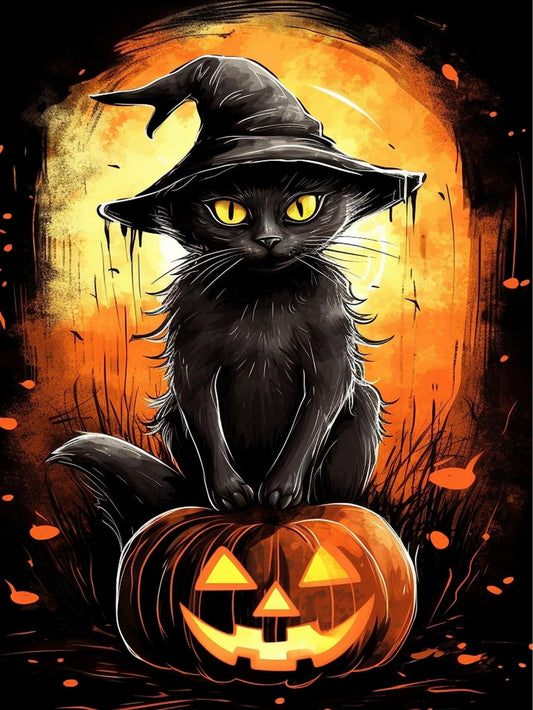 Halloween Cat | Diamond Painting