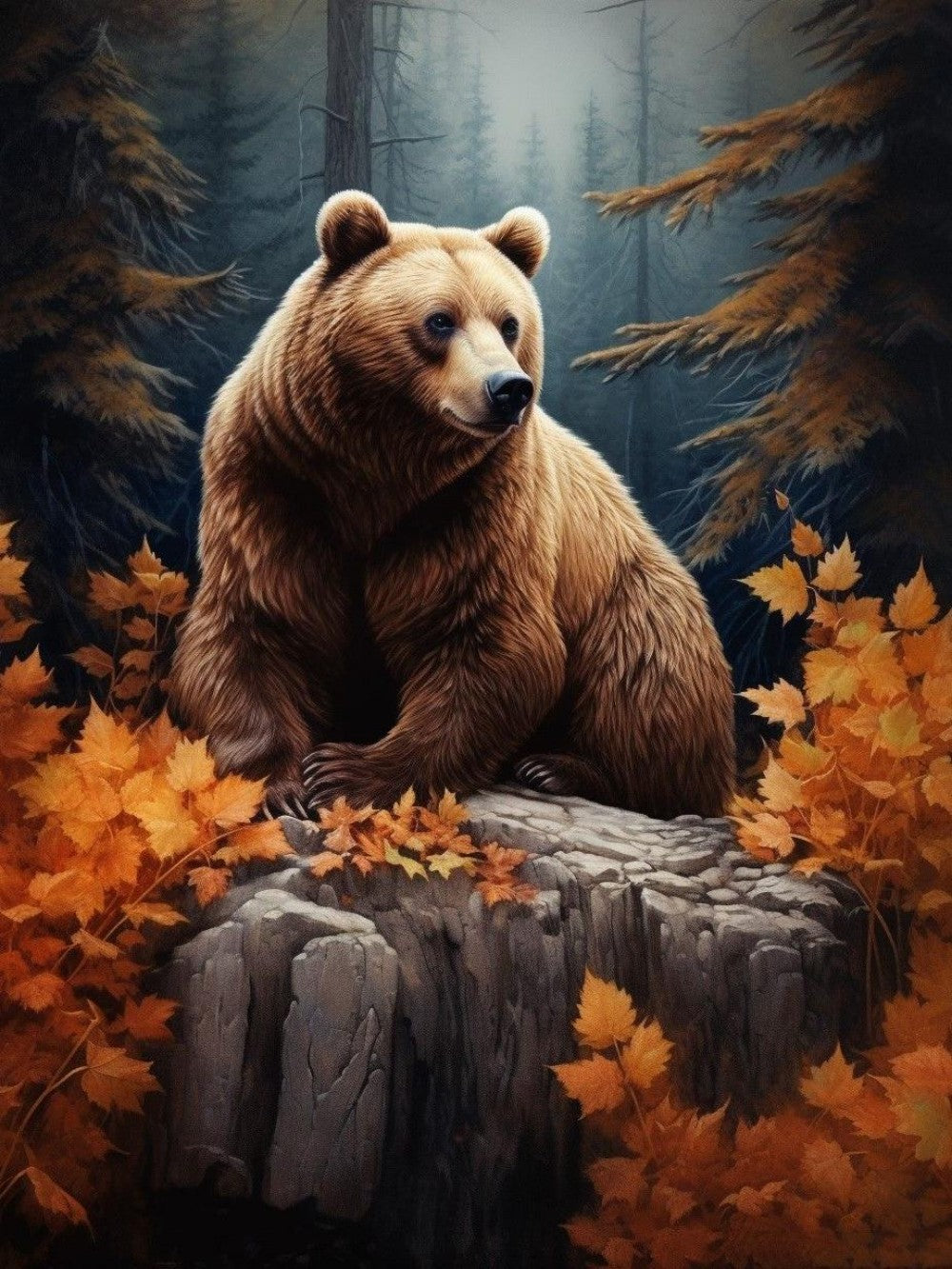 Brown Bear | Diamond Painting
