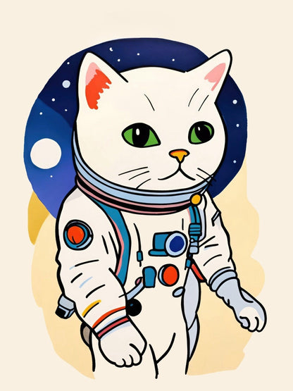 Cats in Space | Diamond Painting