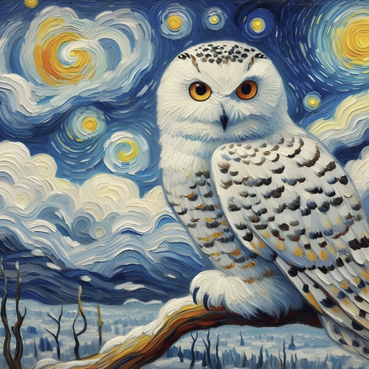 Snowy owl (White Owl) | Diamond Painting