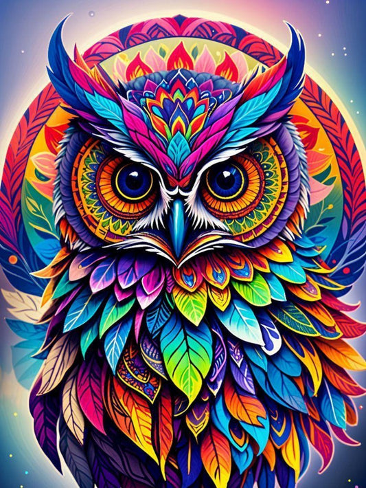 Colorful Owl | Diamond Painting