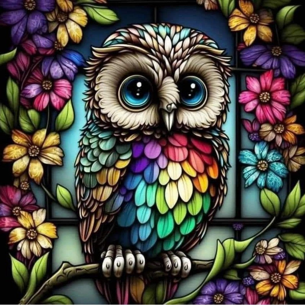 Colorful Owl | Diamond Painting