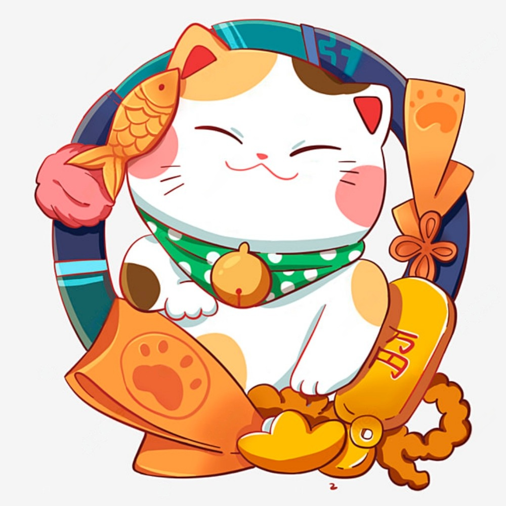 Bell Lucky Cat | Diamond Painting