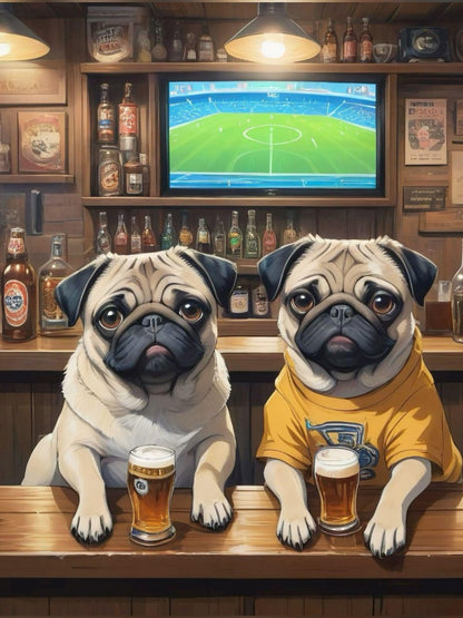 Dog Pug | Diamond Painting