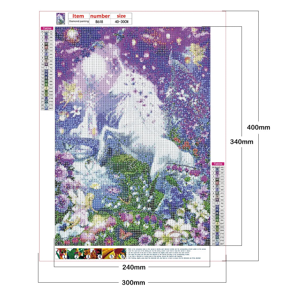 White Horse | Diamond Painting