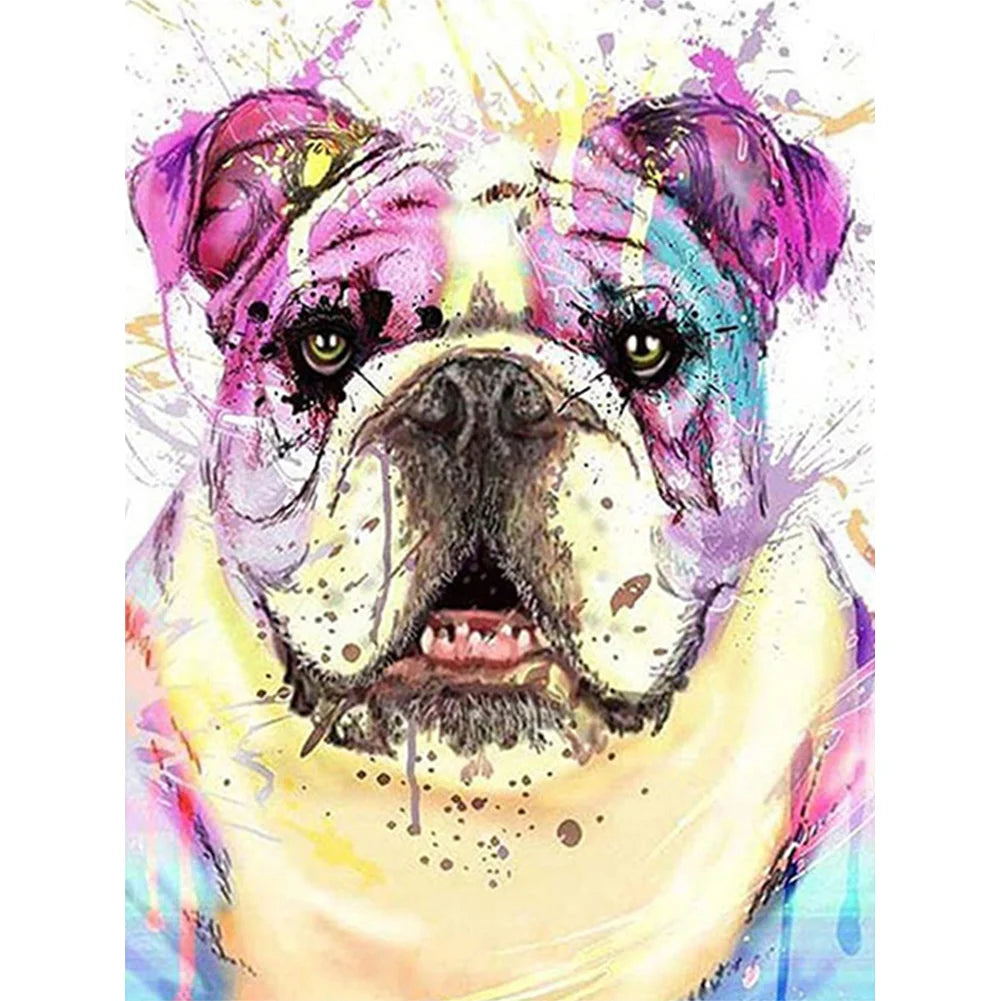 Colorful Dog French Bulldog | Diamond Painting