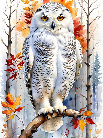 Snowy owl (White Owl) | Diamond Painting