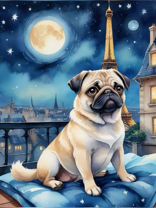 Dog Pug | Diamond Painting