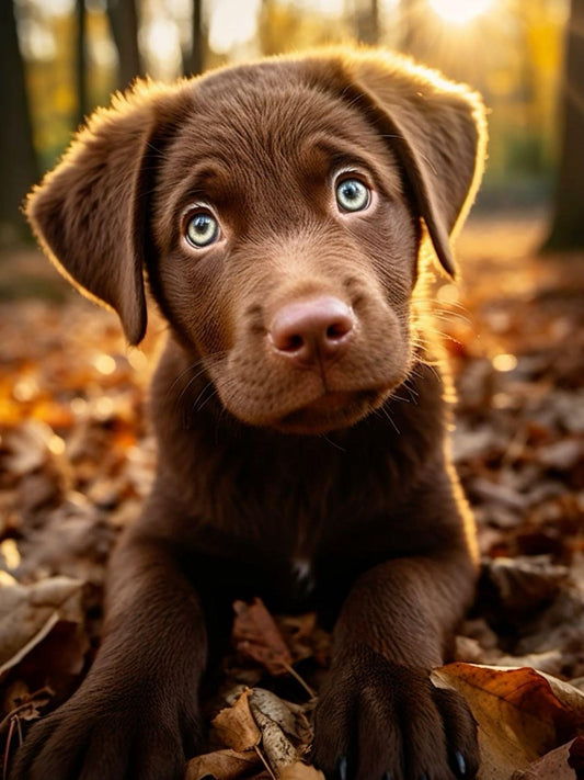 Chocolate Labrador Dog | Diamond Painting