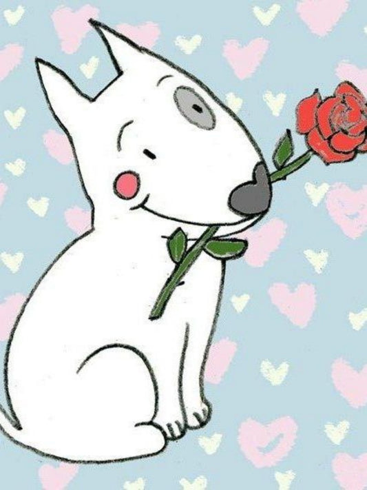 English Bull Terrier Dog | Diamond Painting