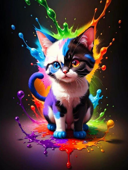 Colorful Cat | Diamond Painting