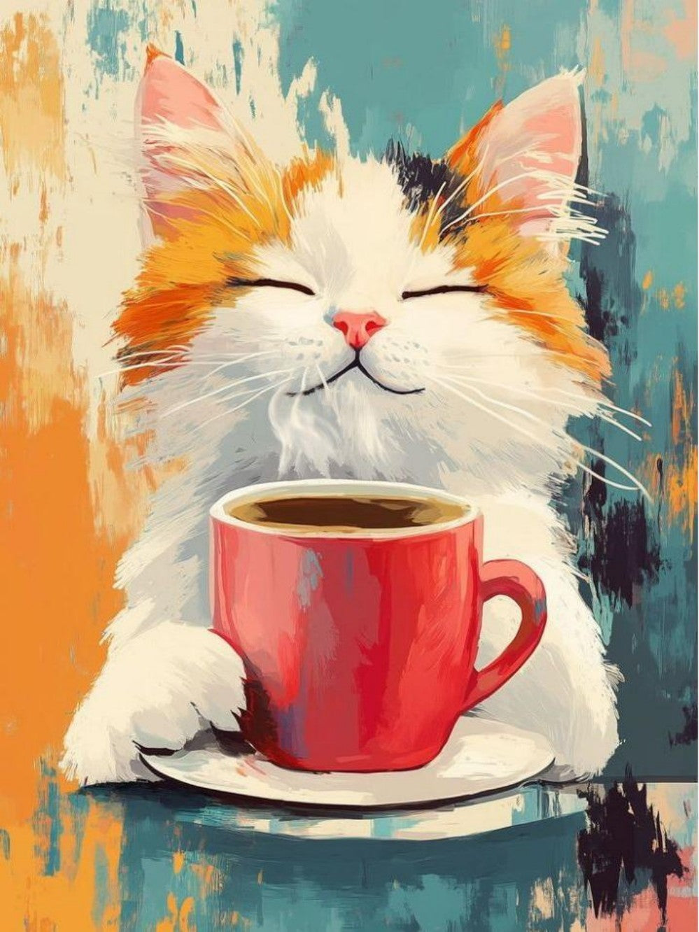 Cat Cafe Coffee | Diamond Painting