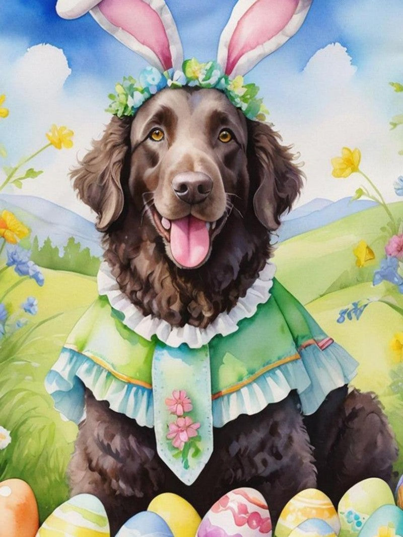 Cottage Garden Dog | Diamond Painting