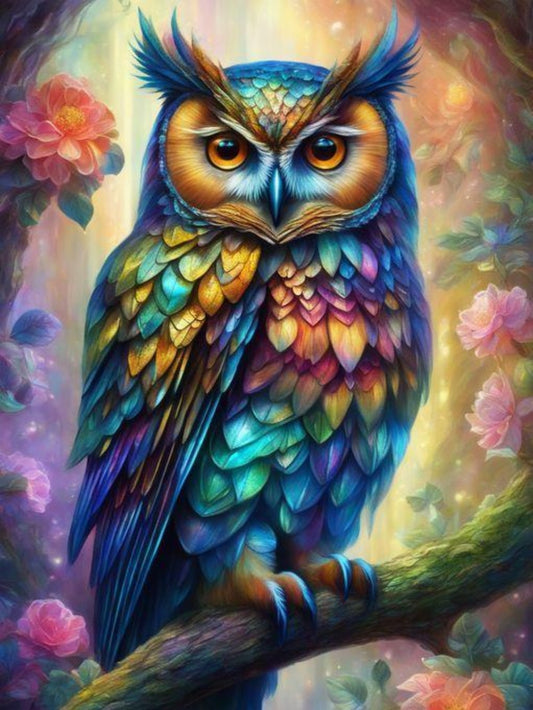 Colorful Owl | Diamond Painting