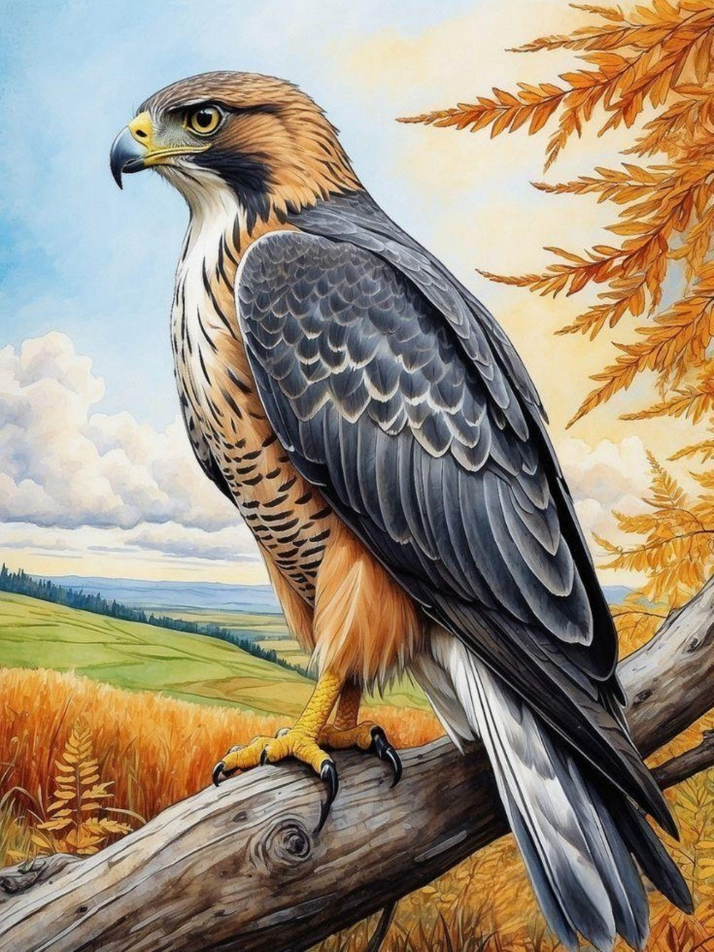Falcon | Diamond Painting