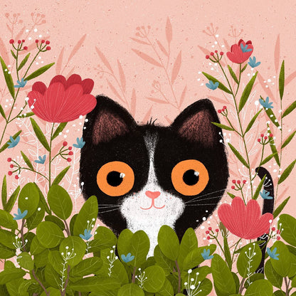 Sneaky Black Cat | Diamond Painting