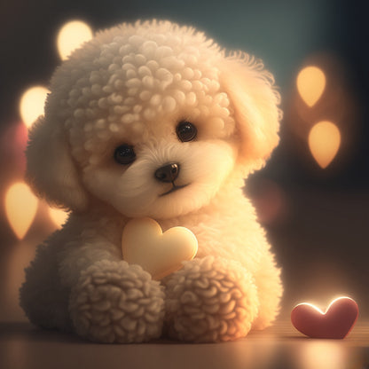 Poodle Dog Bichon Frise | Diamond Painting