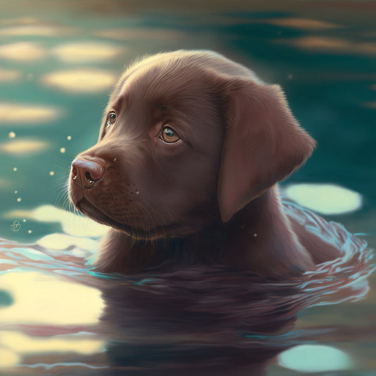 Chocolate Labrador Dog | Diamond Painting