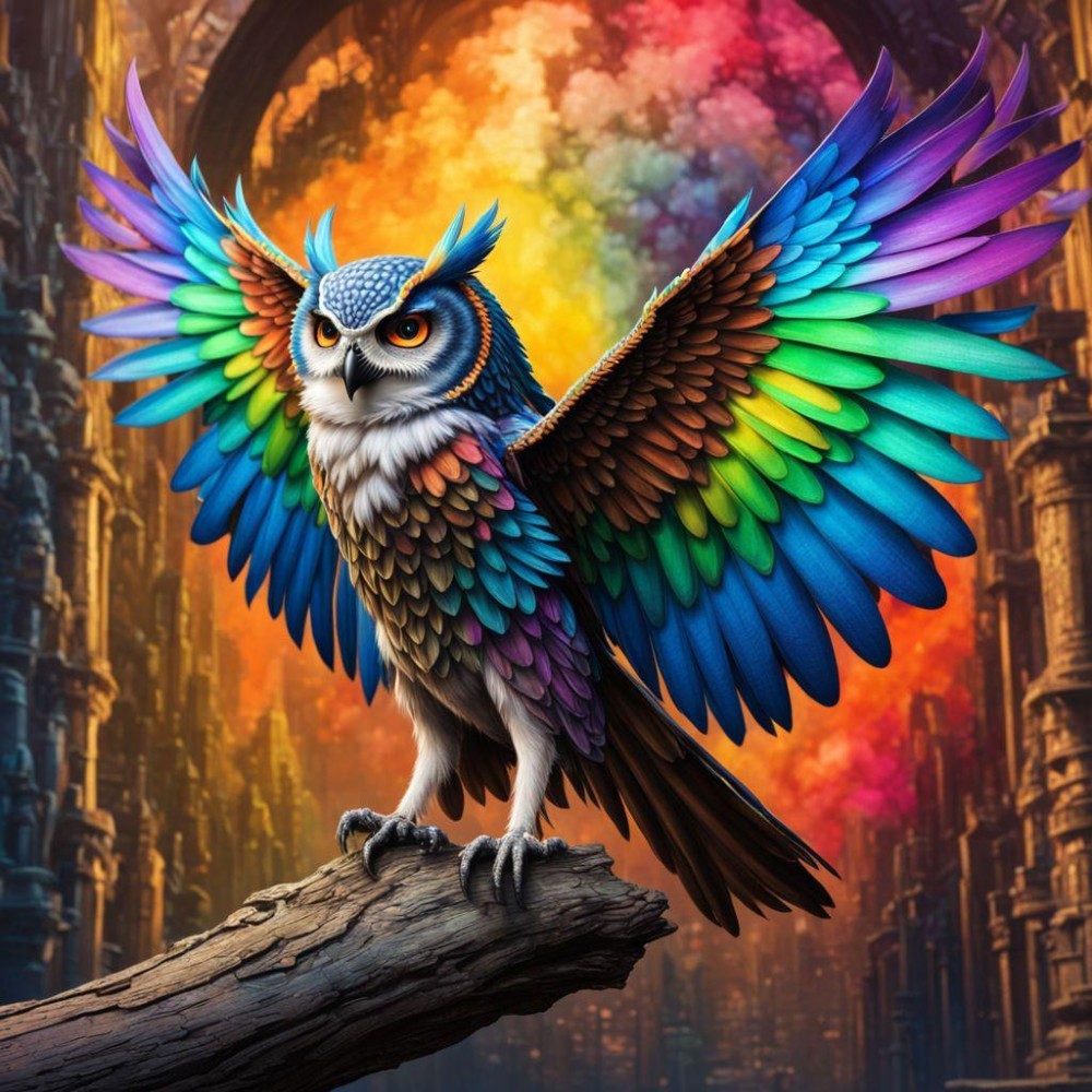 Colorful Owl | Diamond Painting