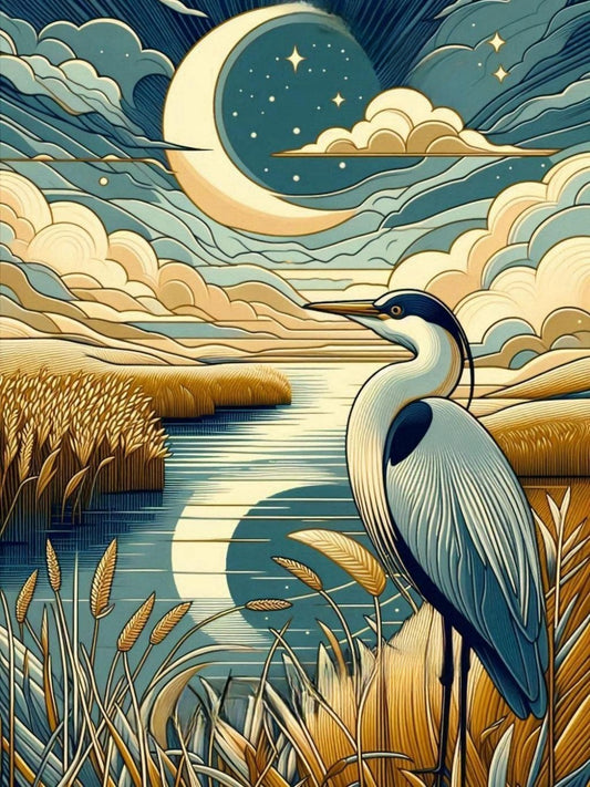 Blue Heron | Diamond Painting