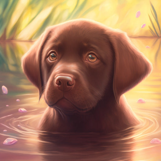 Chocolate Labrador Dog | Diamond Painting