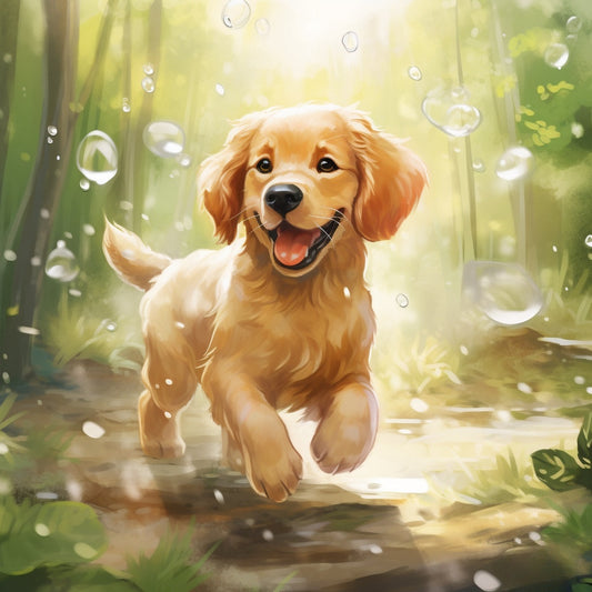 Golden Retriever Dog | Diamond Painting