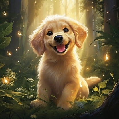 Golden Retriever Dog | Diamond Painting