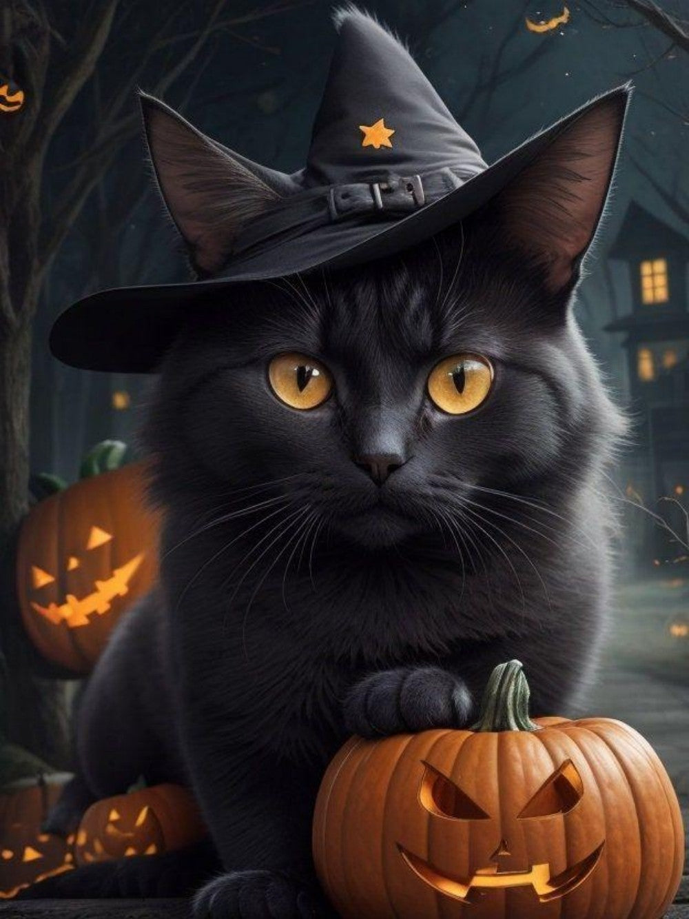 Halloween Cat | Diamond Painting