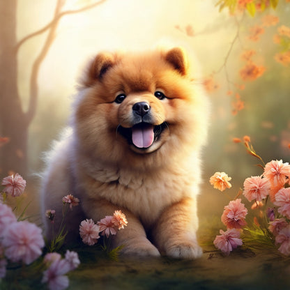 Dog Chow Chow | Diamond Painting