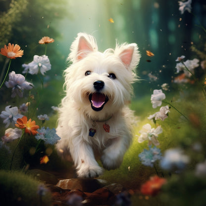 White Dog Westie | Diamond Painting